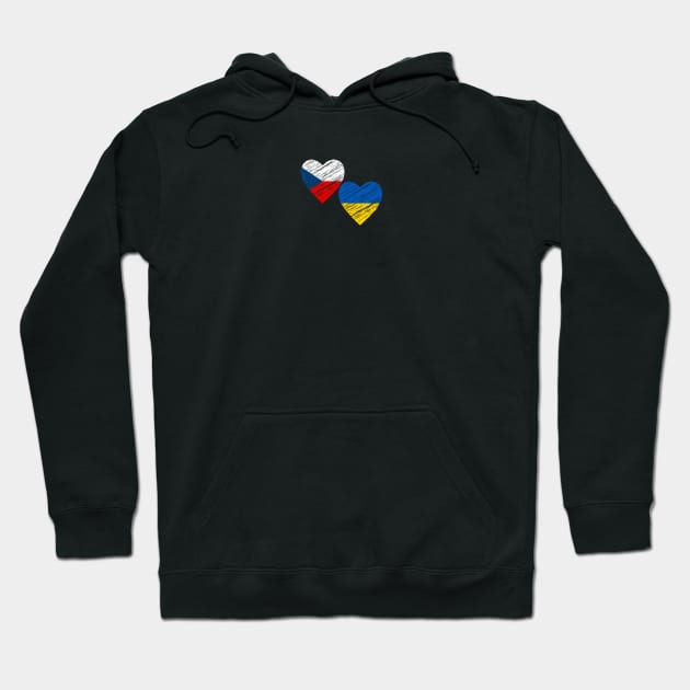 Czech support Ukraine Hoodie by Myartstor 